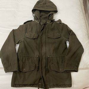 TNA Aritzia Green Coat